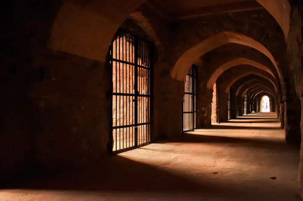 Dark stylistic dungeon environment